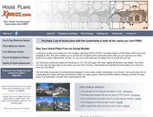 Tablet Screenshot of houseplansxpress.com